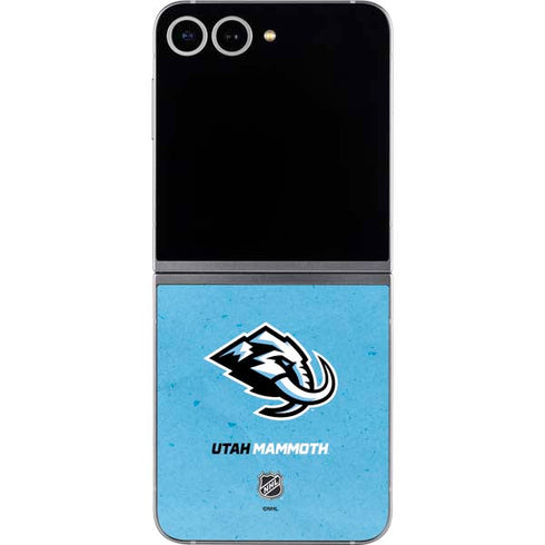NHL Utah Mammoth Distressed Blue Galaxy Z Flip6 Skin